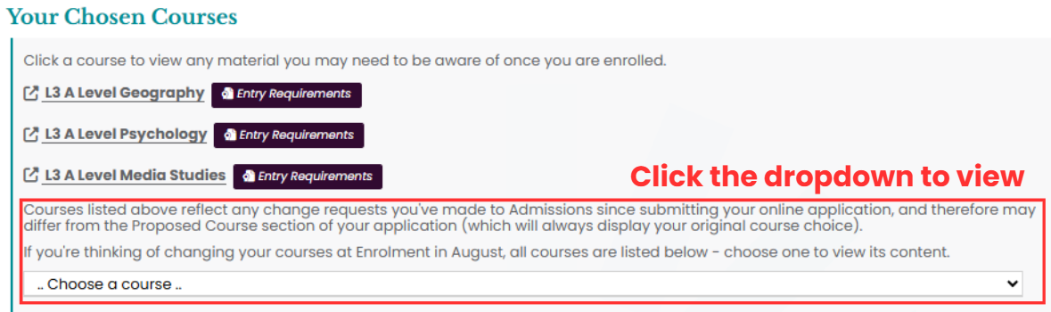 See all courses